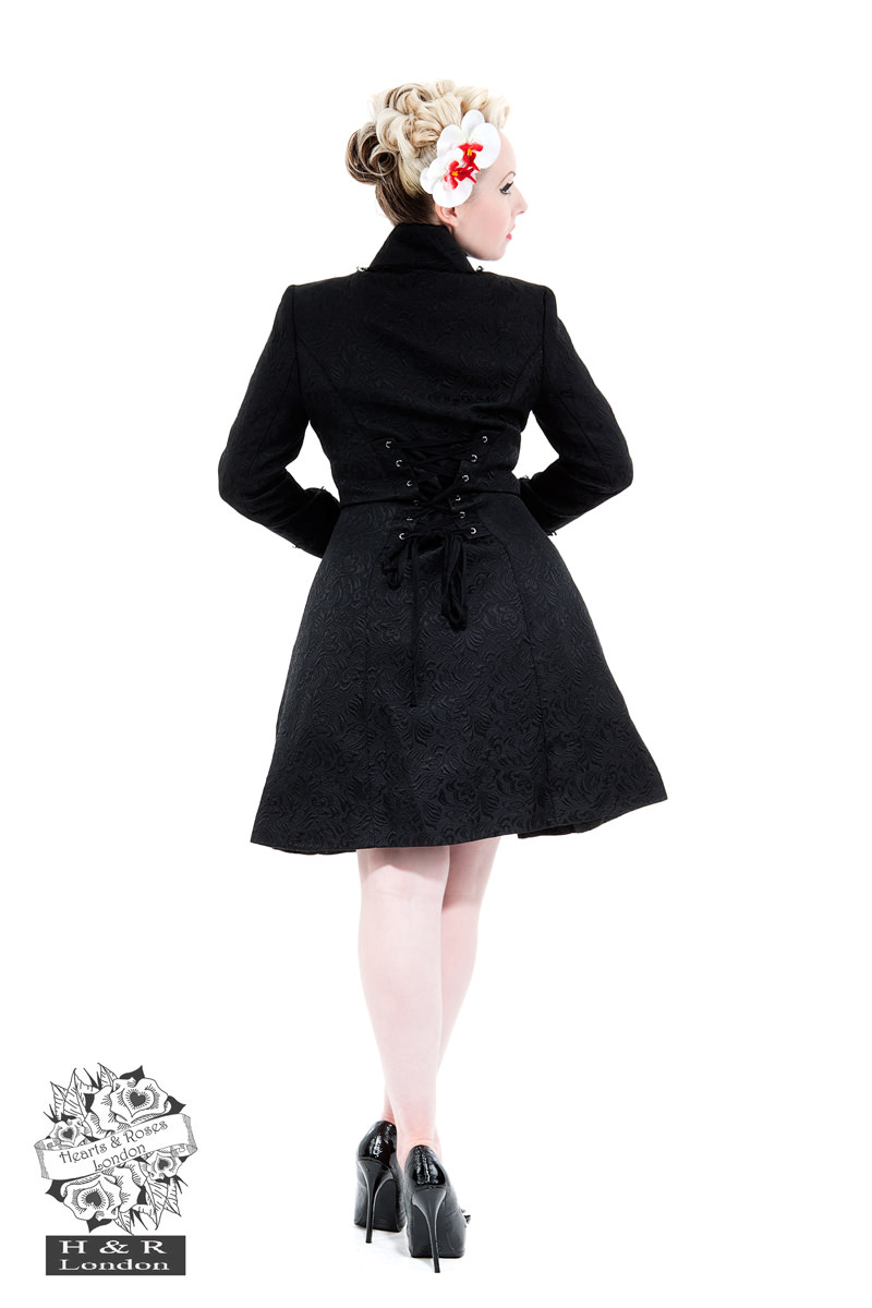 Black Brocade Coat